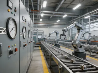 Manufacturing facility with energy monitoring
